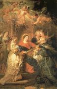 Peter Paul Rubens Aparicion of Maria to San IIdefonso oil painting